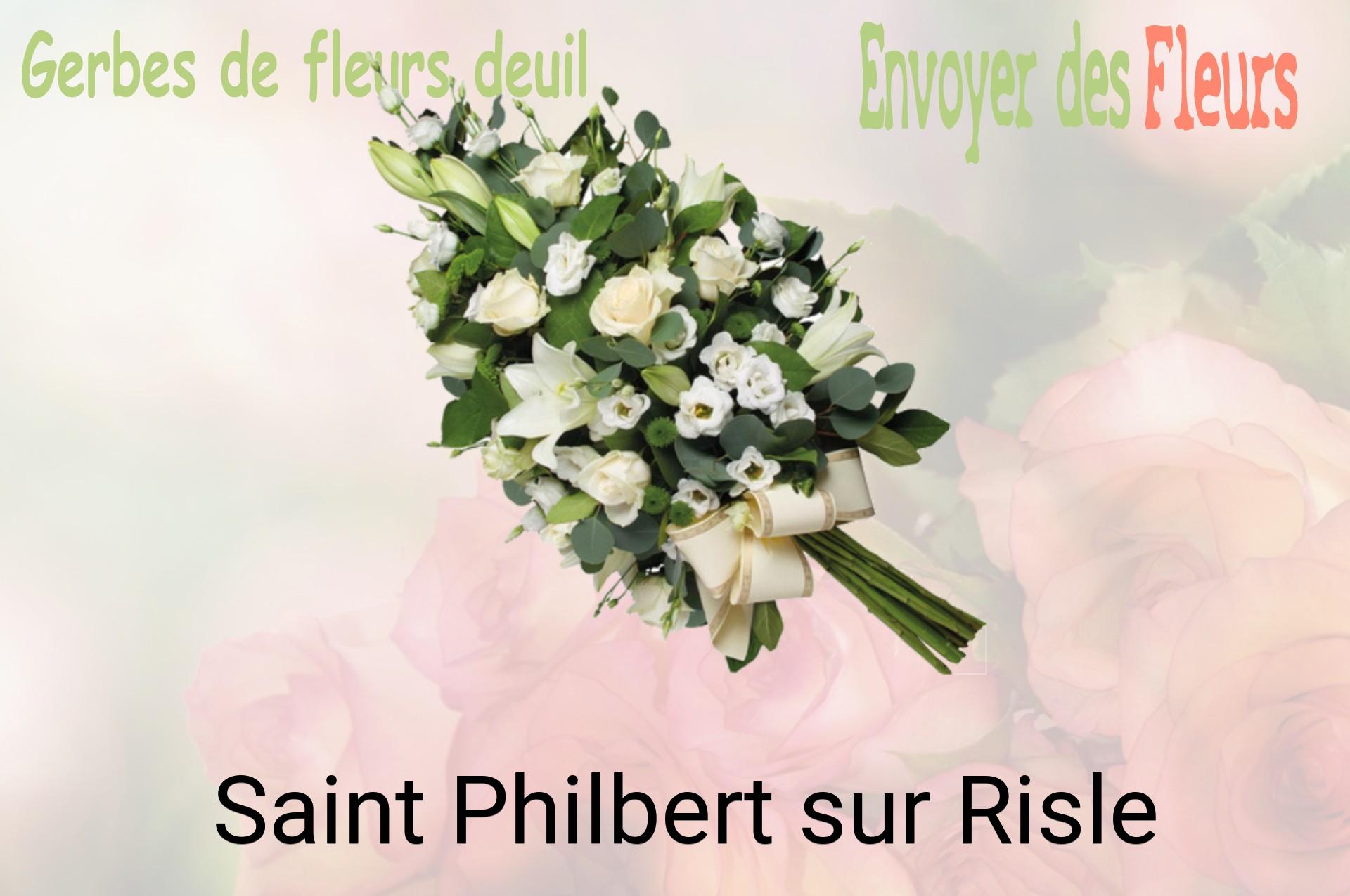 Gerbe de fleurs de deuil livrée à Saint-Philbert-sur-Risle